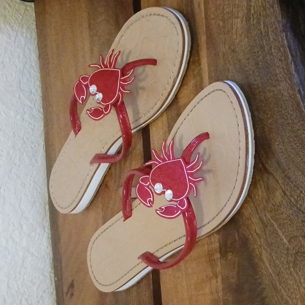 Coach Rare Marina Crab Slippers Size 8.5 - Picture 2 of 13